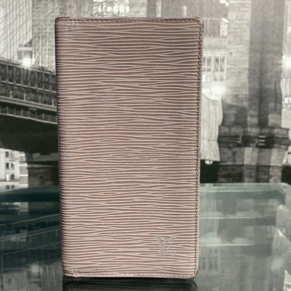 Authentic Rare Louis Vuitton Epi Checkbook Holder Wallet